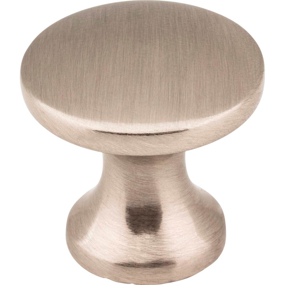 Hardware Resources - 1'' Diameter Satin Nickel Slade Cabinet Mushroom Knob - Satin Nickel