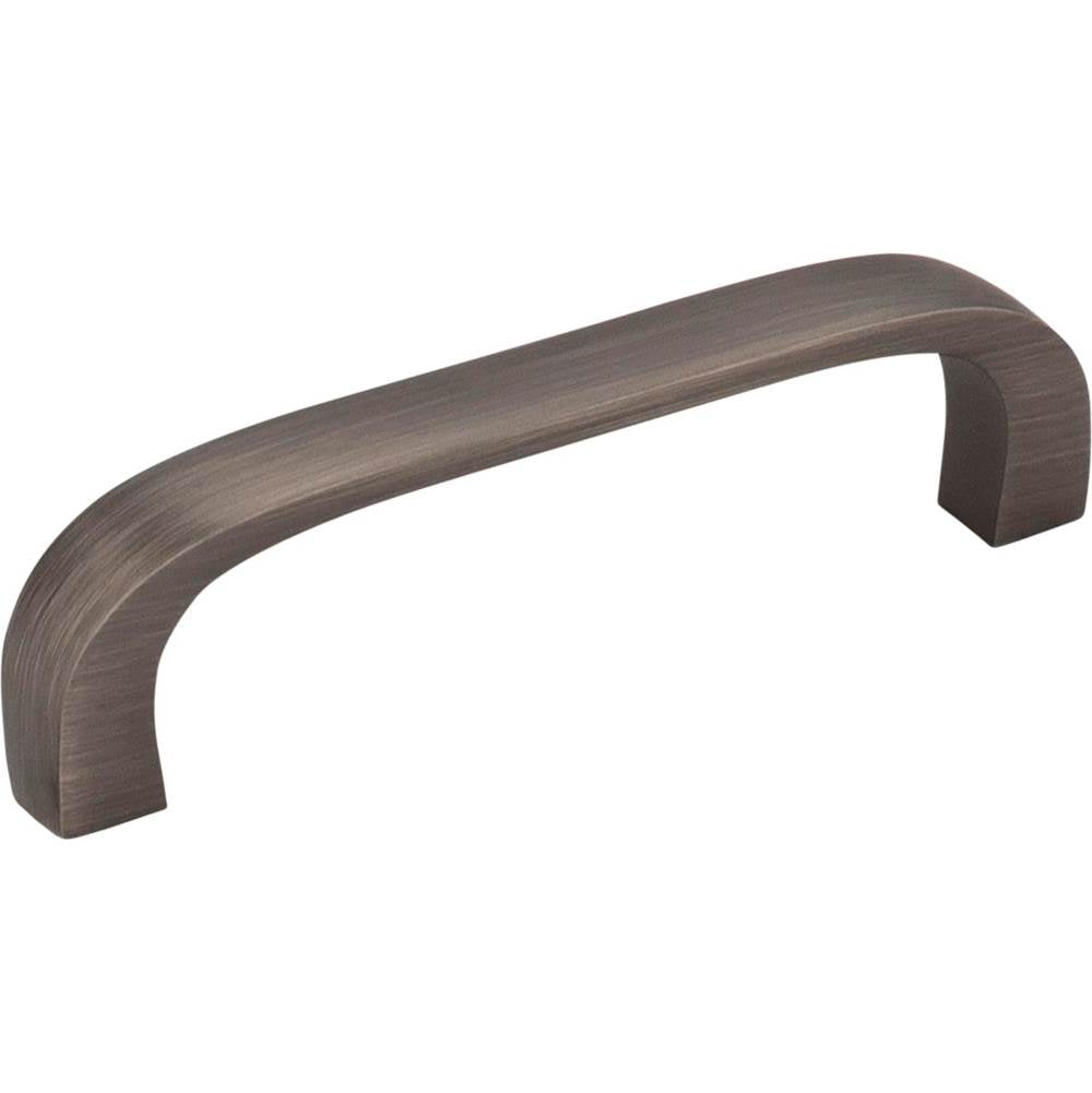Hardware Resources - 3'' Center-to-Center Brushed Pewter Square Slade Cabinet Pull - Brushed Pewter