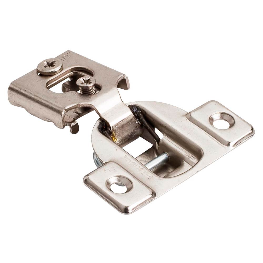 Hardware Resources - 105 degree 1/2'' Economical Standard Duty Self-close Compact Hinge without Dowels - Polished Nickel