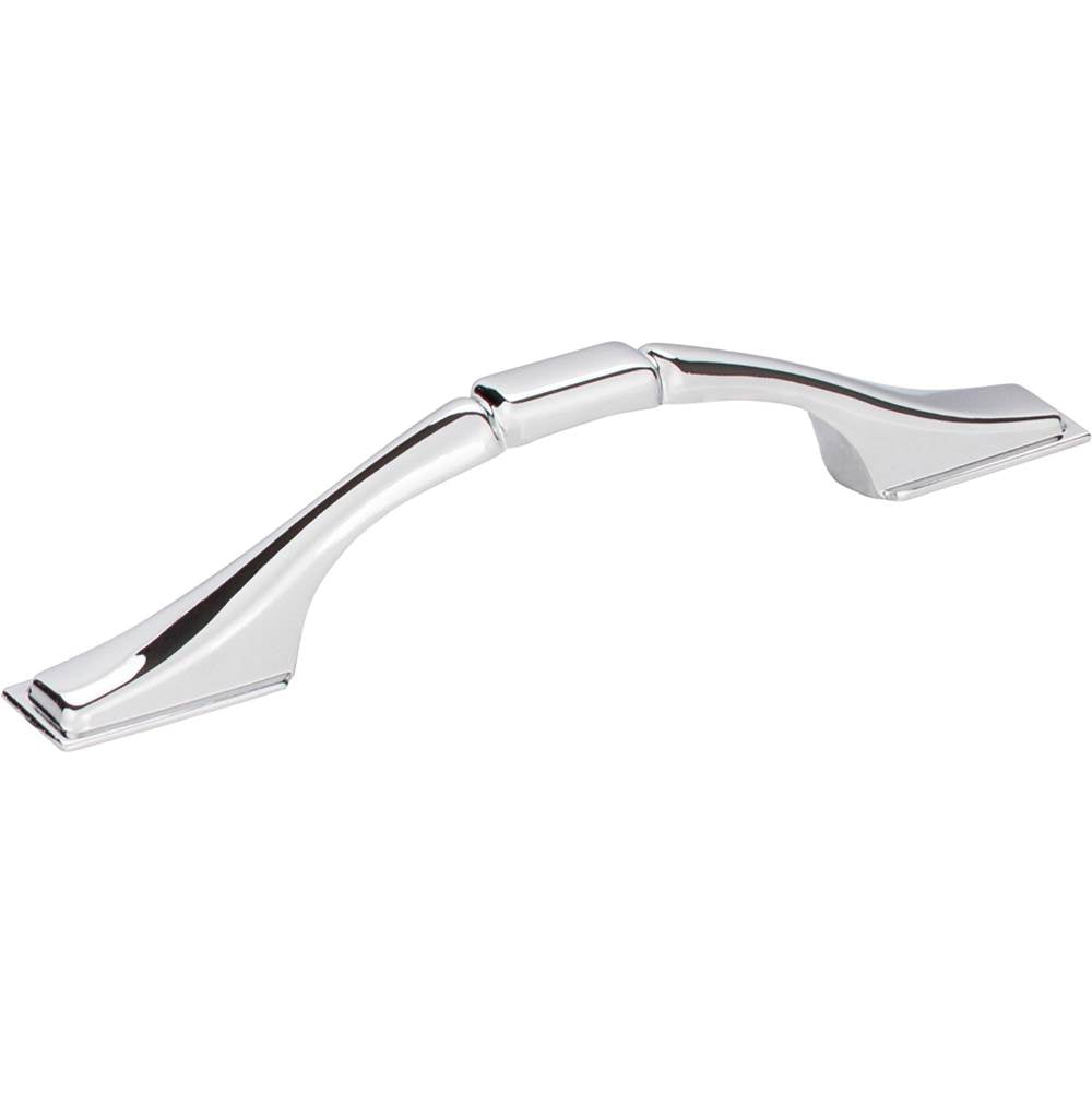 Hardware Resources - 3'' Center-to-Center Polished Chrome Square Hammond Cabinet Pull - Polished Chrome
