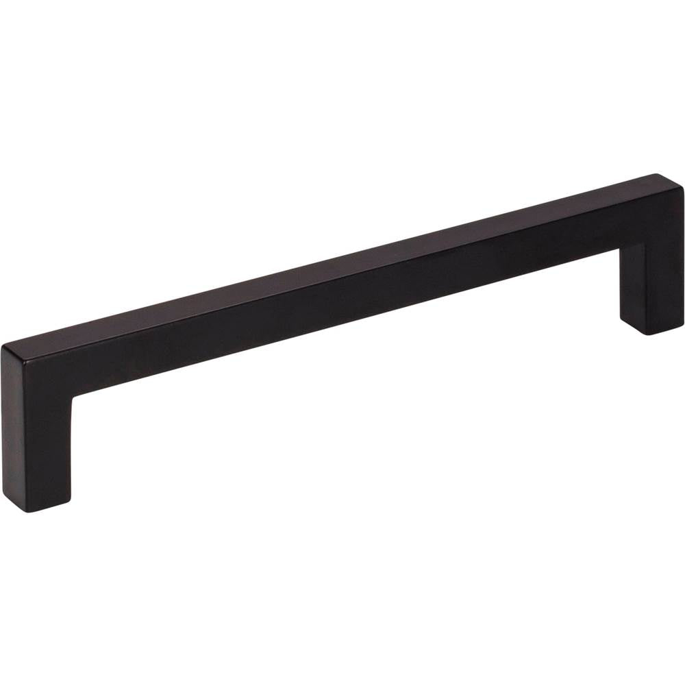 Hardware Resources - 128 mm Center-to-Center Matte Black Square Stanton Cabinet Bar Pull - Matte Black
