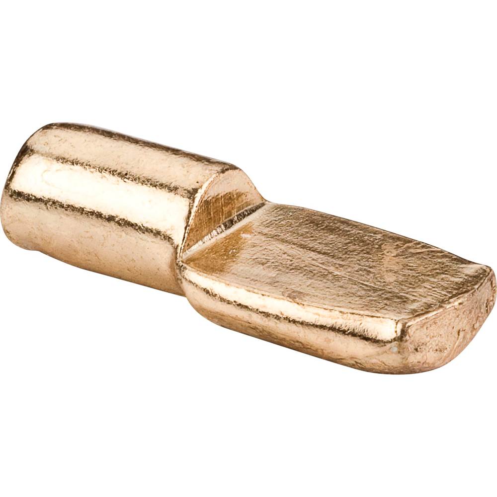 Hardware Resources - Polished Brass 1/4'' Spoon Shelf Support - Priced and Sold by the Thousand - Polished Brass