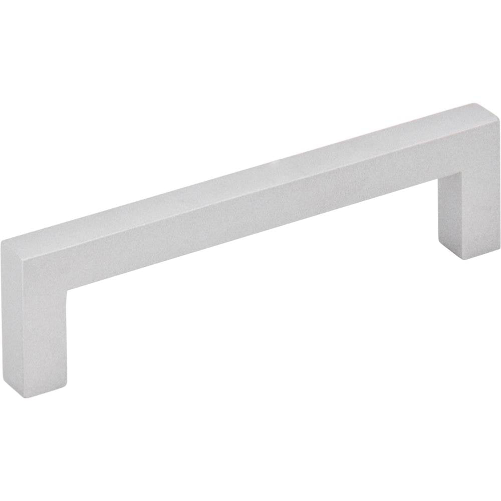 Hardware Resources - 96 mm Center-to-Center Matte Silver Square Stanton Cabinet Bar Pull - Matte Silver