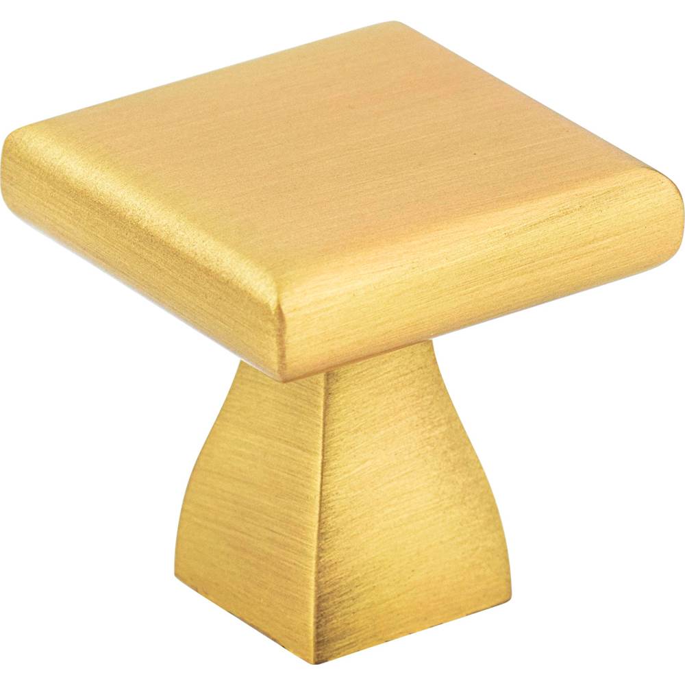 Hardware Resources - 1'' Overall Length Brushed Gold Square Hadly Cabinet Knob - Brushed Gold