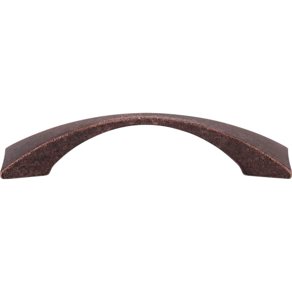96 mm Center-to-Center Distressed Antique Brass Square Glendale Cabinet Pull