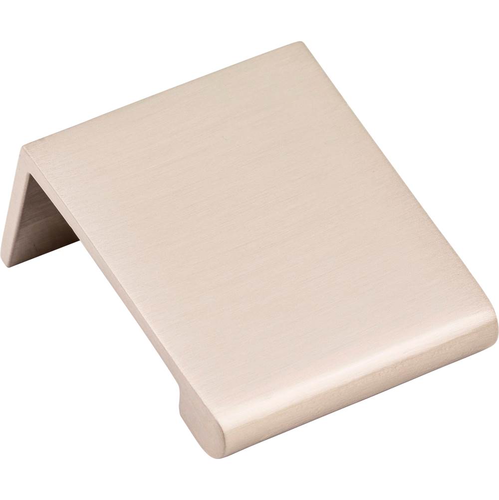 Hardware Resources - 1-1/4'' Overall Length Satin Nickel Edgefield Cabinet Tab Pull - Satin Nickel