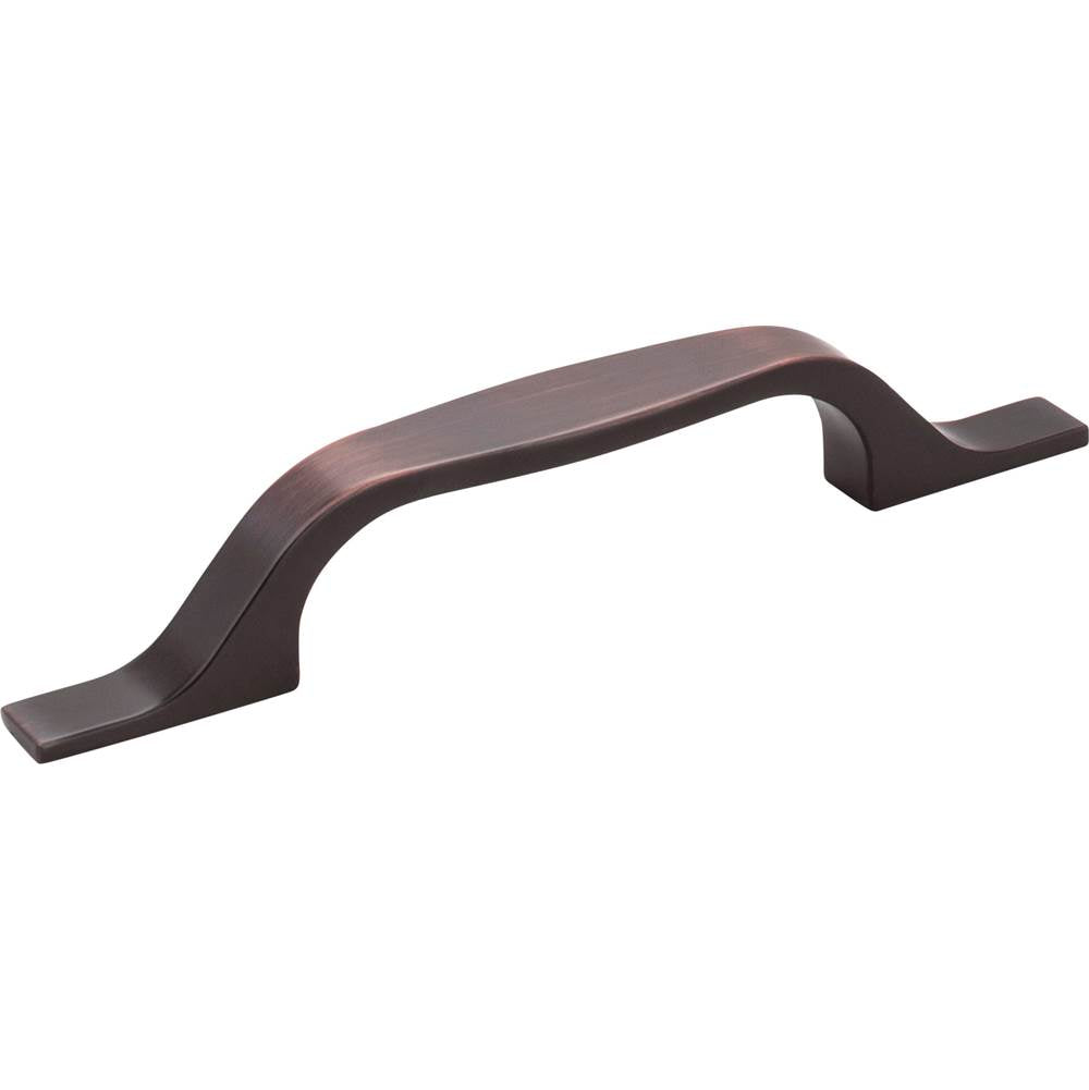 Hardware Resources - 96 mm Center-to-Center Brushed Oil Rubbed Bronze Square Cosgrove Cabinet Pull - Brushed Oil Rubbed Bronze