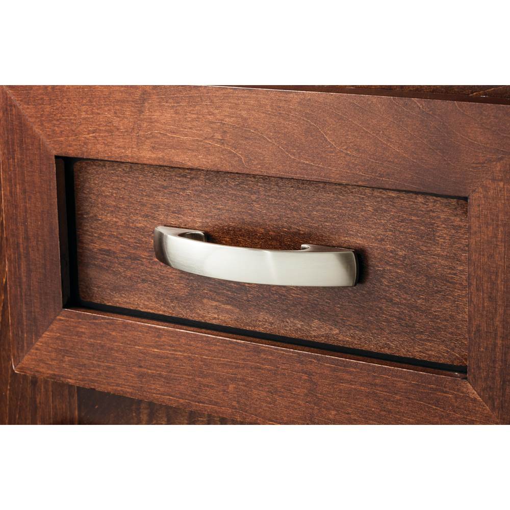 96 mm Center-to-Center Brushed Pewter Arched Strickland Cabinet Pull