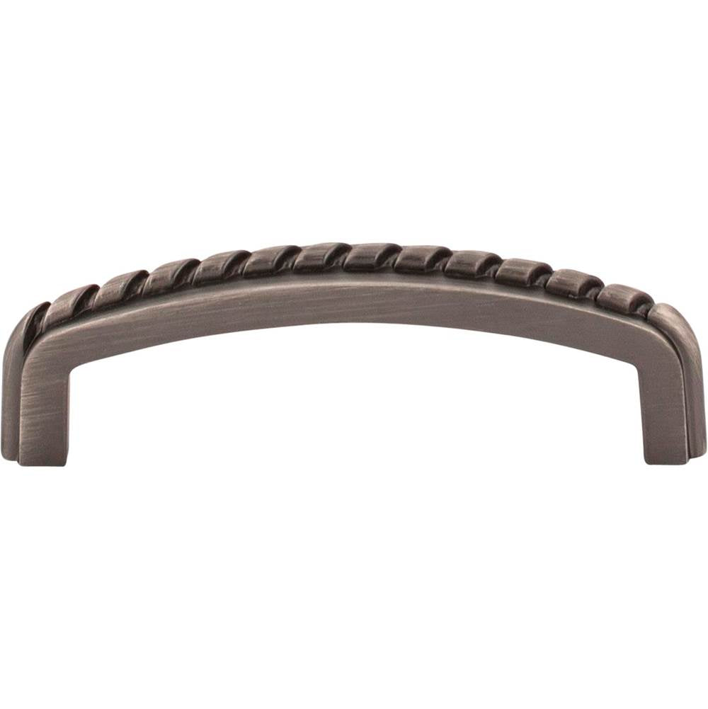 3'' Center-to-Center Brushed Pewter Rope Detailed Cypress Cabinet Pull
