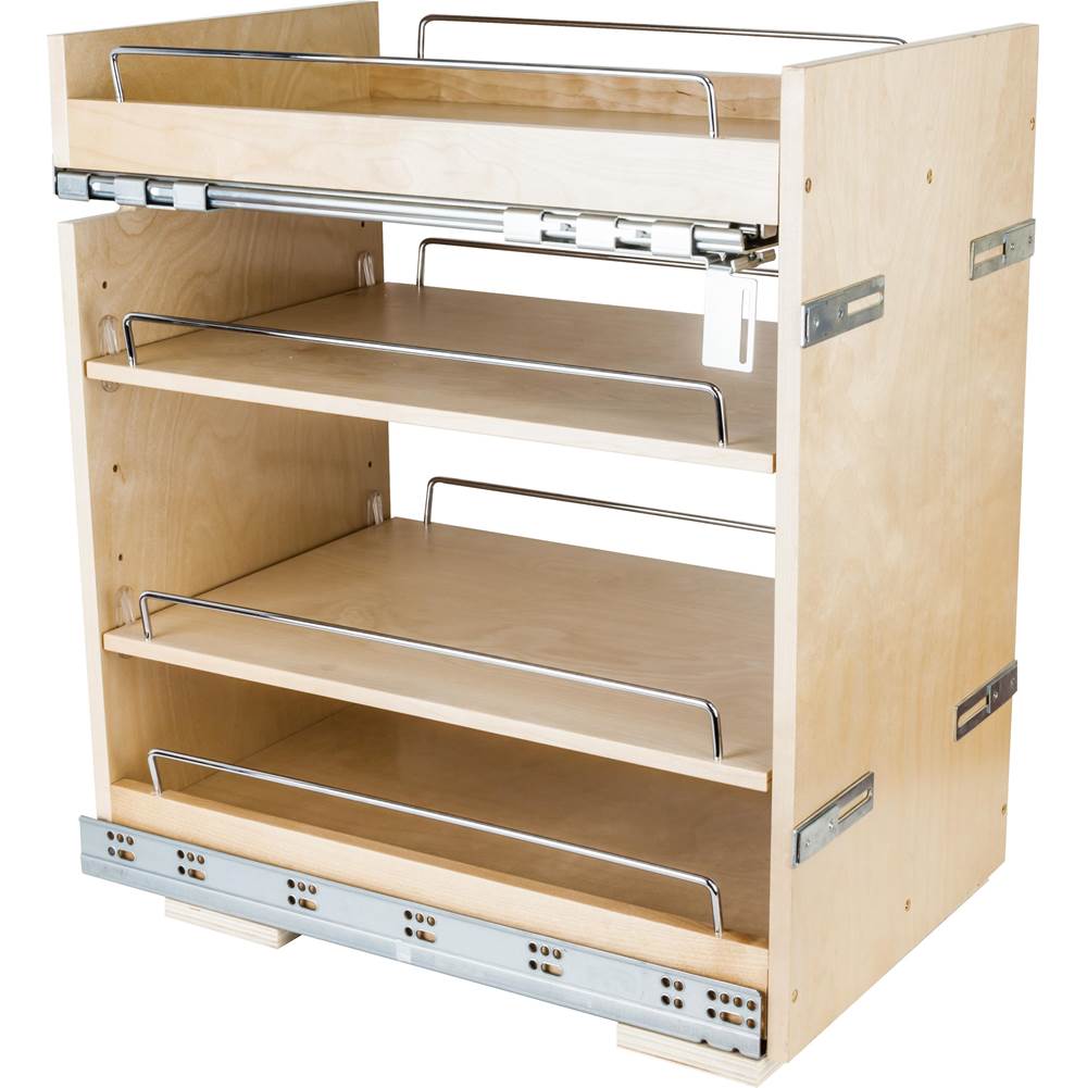Hardware Resources - 14'' ''No Wiggle'' Base Cabinet Soft-close Pullout, Pre-Assembled - UV Coated