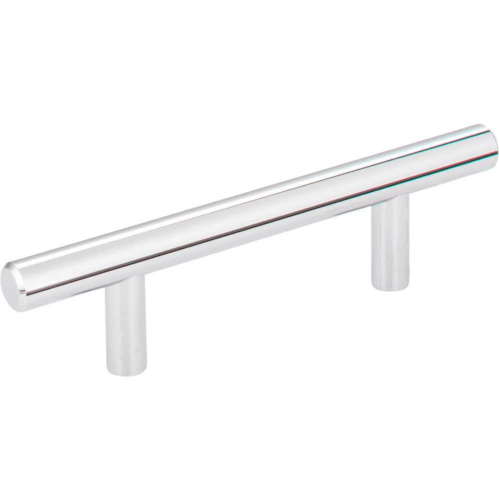 Hardware Resources - 3'' Center-to-Center Polished Chrome Naples Cabinet Bar Pull - Polished Chrome
