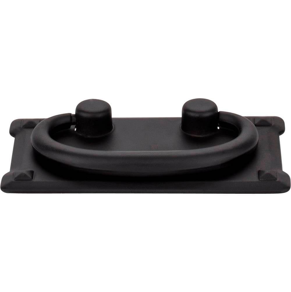 3'' Center-to-Center Matte Black Rectangle Verona Cabinet Drop Pull