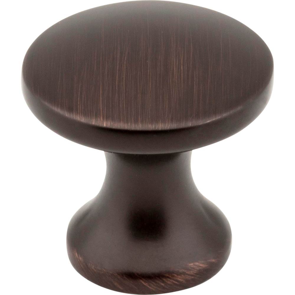 Hardware Resources - 1'' Diameter Brushed Oil Rubbed Bronze Slade Cabinet Mushroom Knob - Brushed Oil Rubbed Bronze