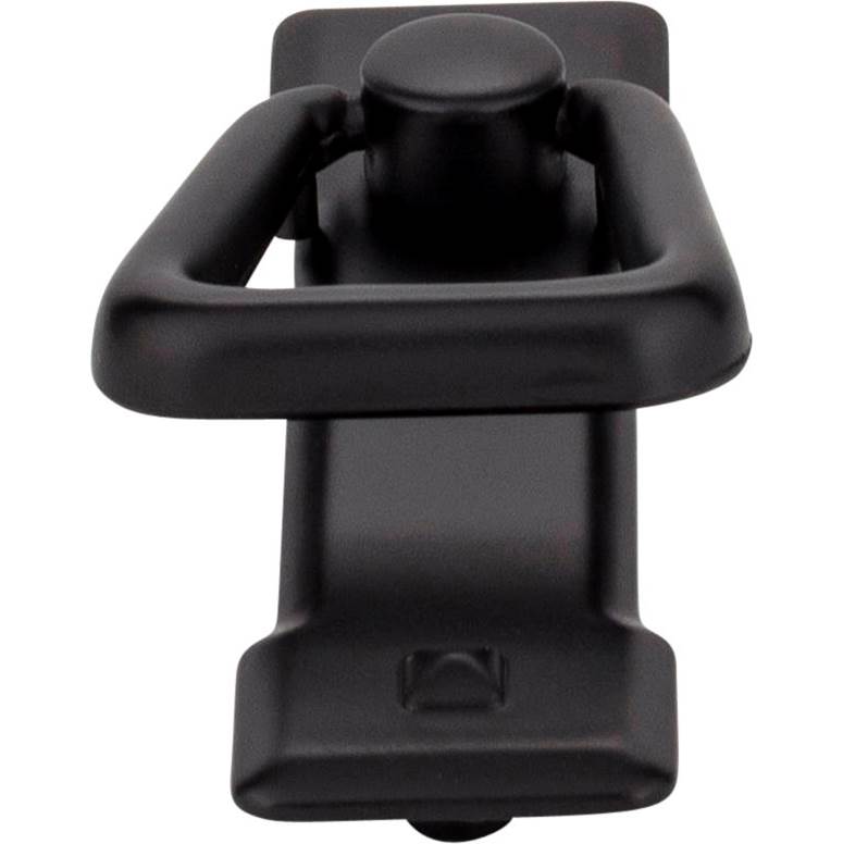 2-1/4'' Center-to-Center Matte Black Rectangle Verona Cabinet Drop Pull