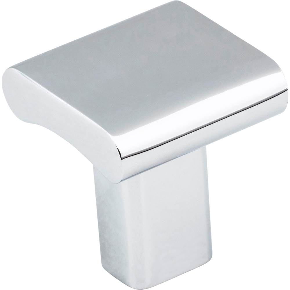 Hardware Resources - 1'' Overall Length Polished Chrome Square Park Cabinet Knob - Polished Chrome