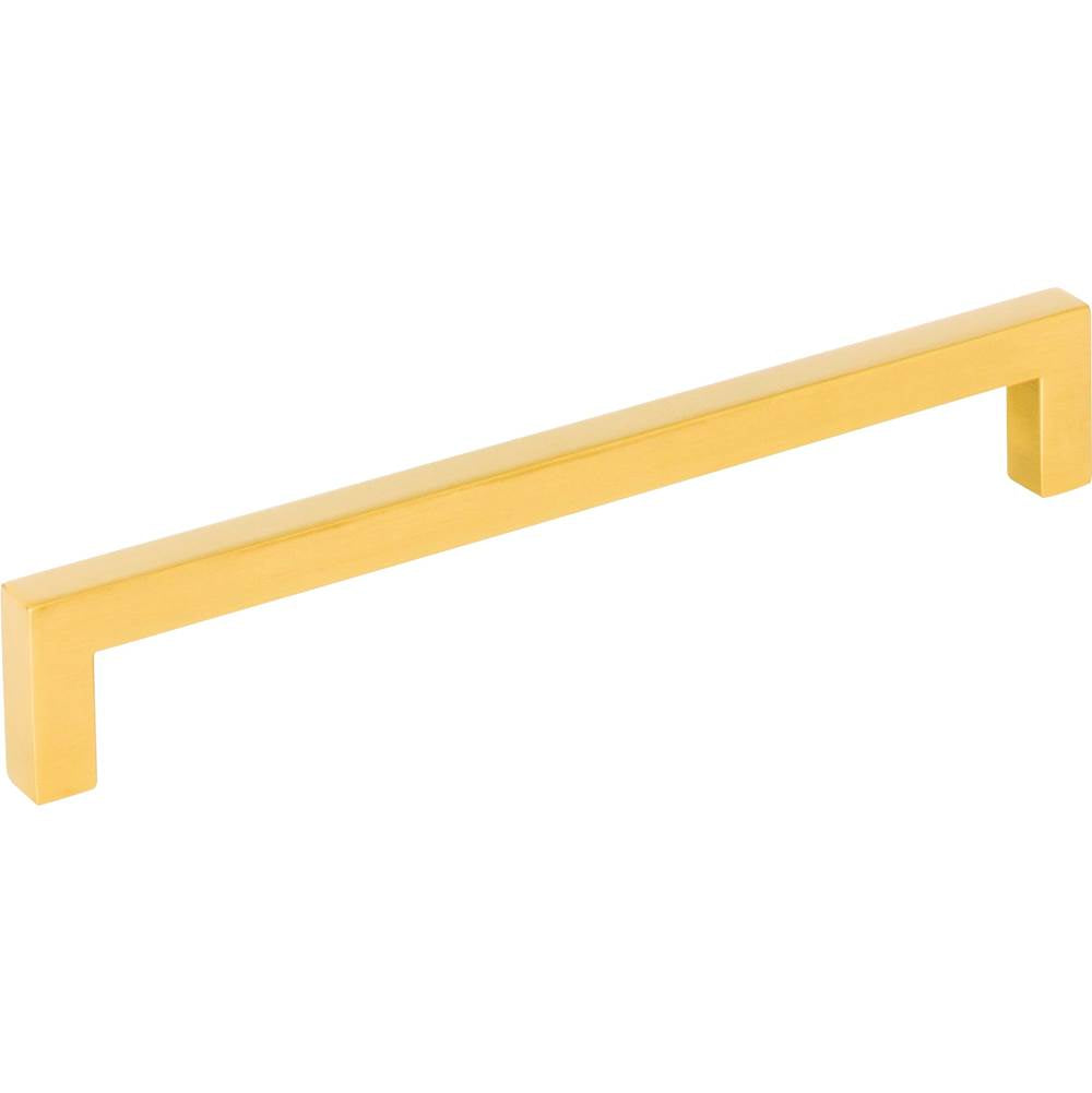 Hardware Resources - 160 mm Center-to-Center Brushed Gold Square Stanton Cabinet Bar Pull - Brushed Gold
