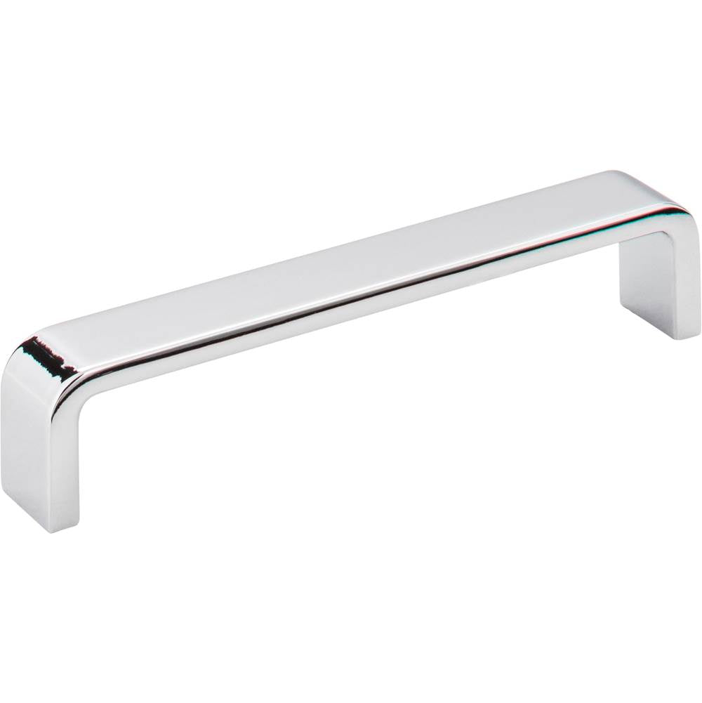 Hardware Resources - 128 mm Center-to-Center Polished Chrome Square Asher Cabinet Pull - Polished Chrome