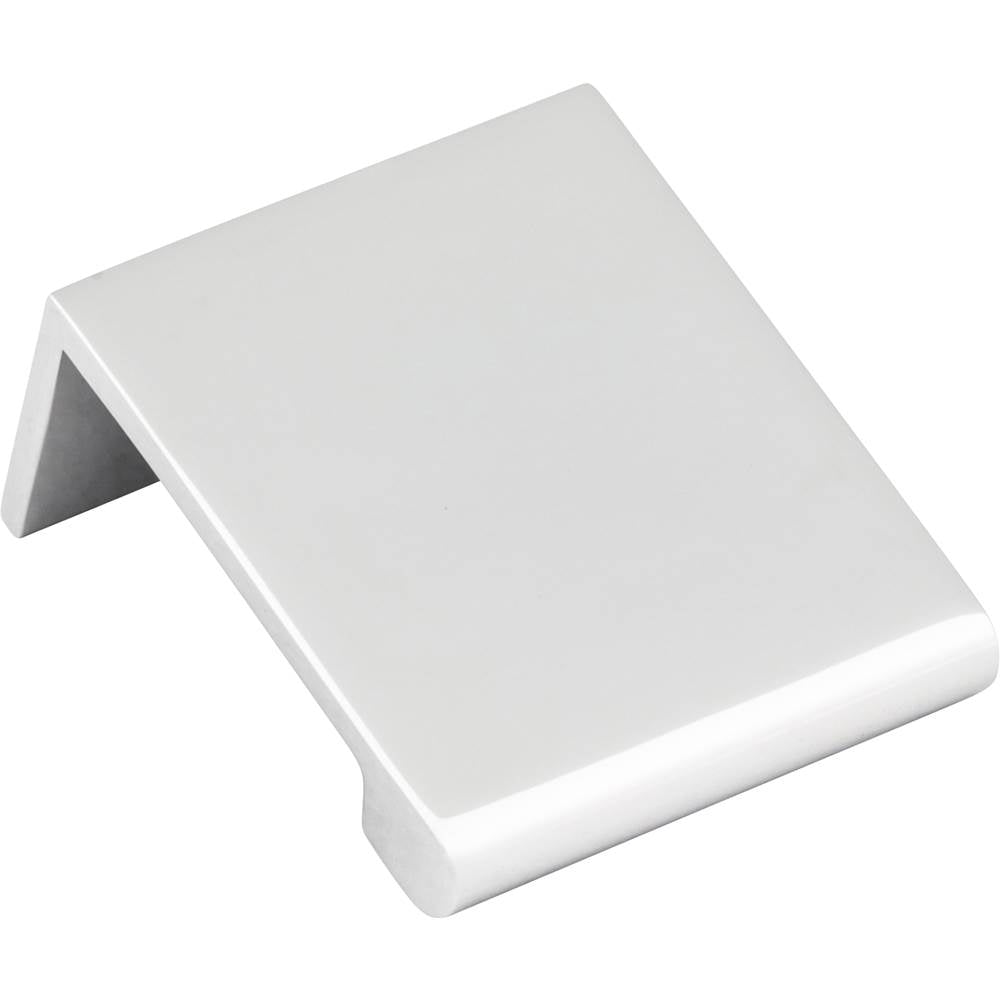 Hardware Resources - 1-1/4'' Overall Length Polished Chrome Edgefield Cabinet Tab Pull - Polished Chrome