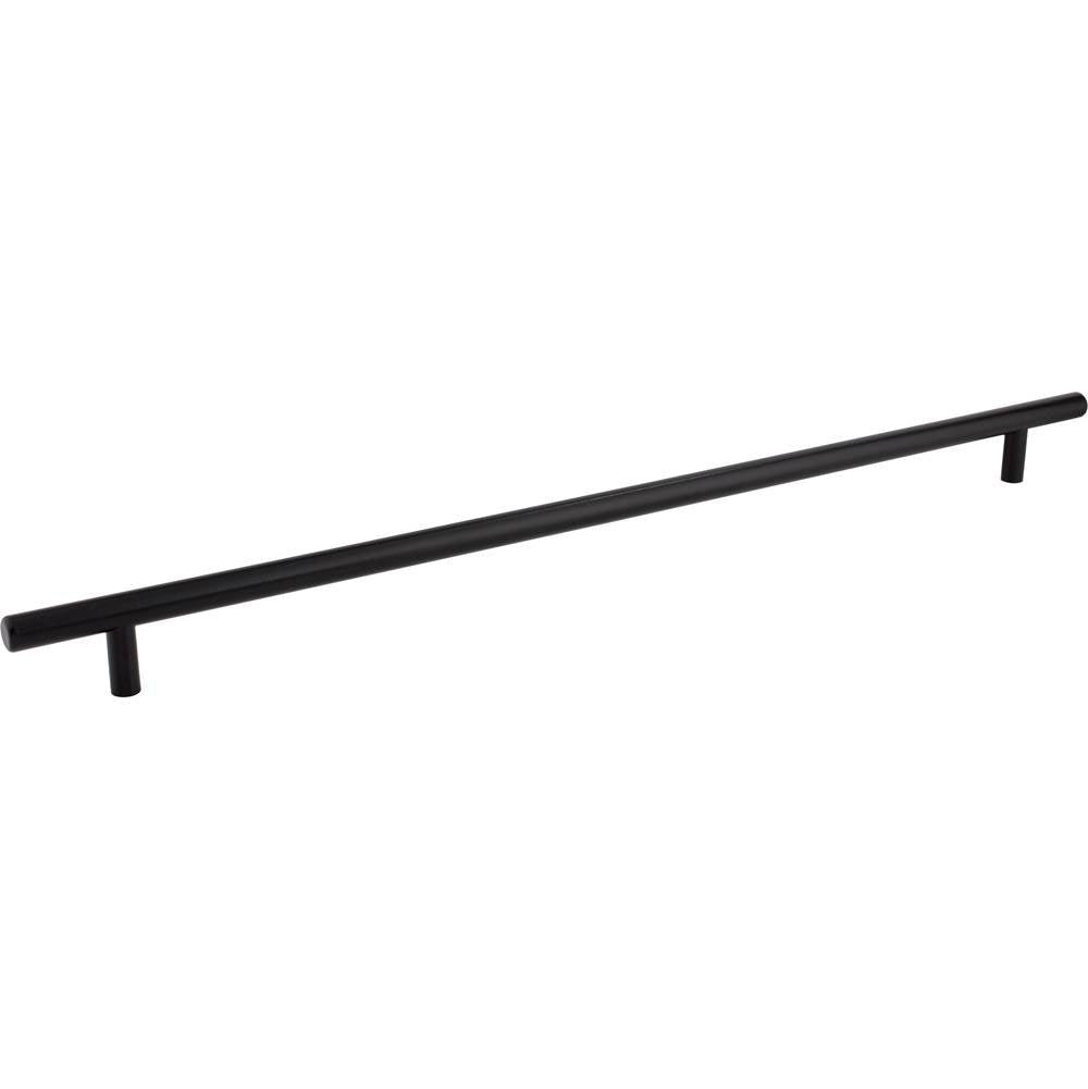 Hardware Resources - 480 mm Center-to-Center Hollow Matte Black Stainless Steel Naples Cabinet Bar Pull - Matte Black Stainless Steel