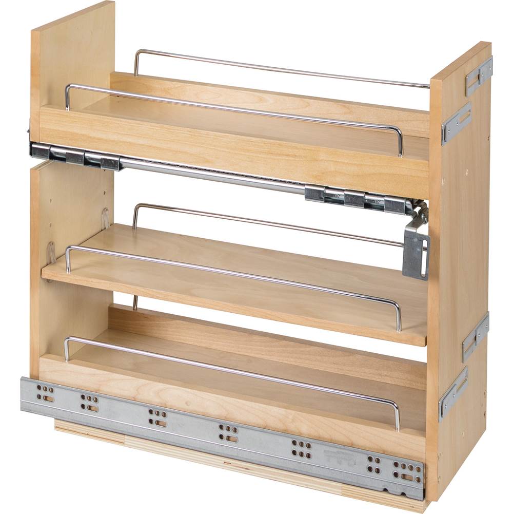 Hardware Resources - 8'' ''No Wiggle'' Soft-close Under Drawer Base Pullout - UV Coated