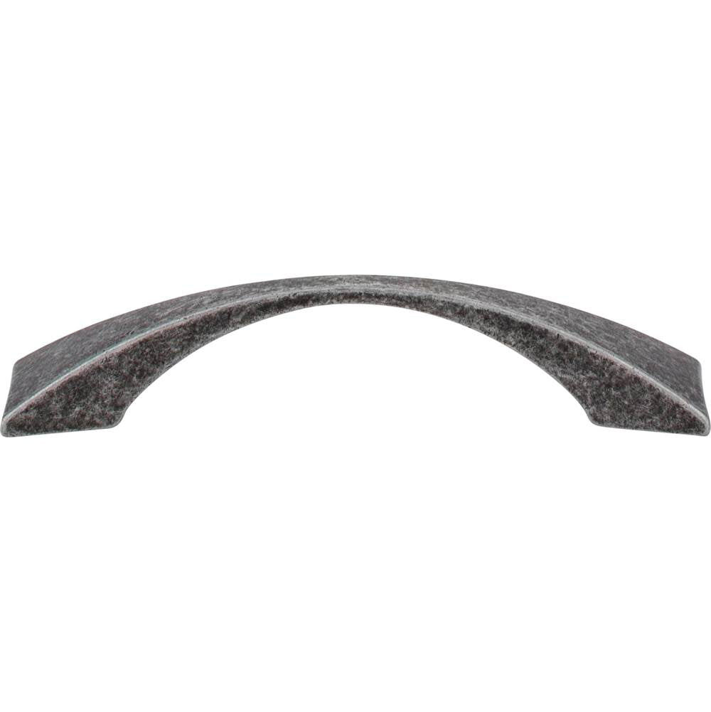 96 mm Center-to-Center Distressed Antique Brass Square Glendale Cabinet Pull
