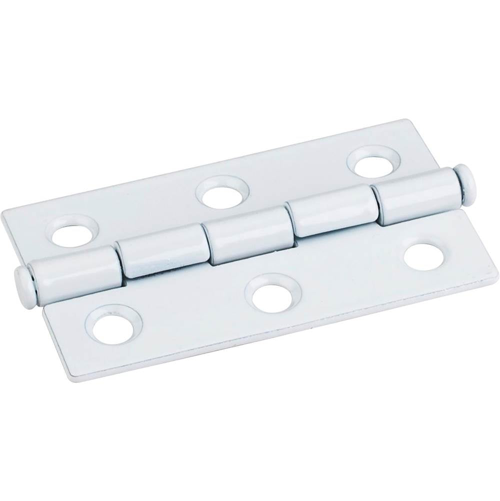 Hardware Resources - White 2-1/2'' x 1-1/2'' Single Half Swaged Butt Hinge - White