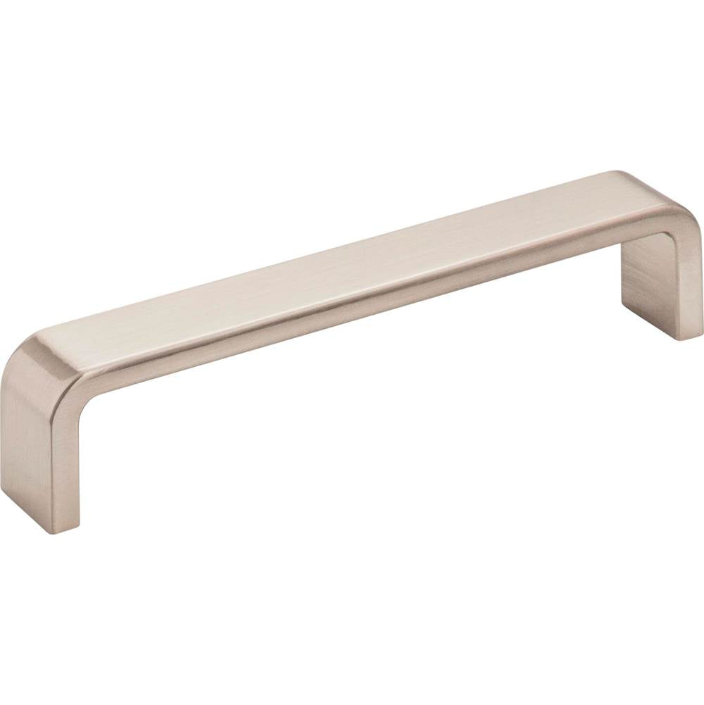 Hardware Resources - 128 mm Center-to-Center Satin Nickel Square Asher Cabinet Pull - Satin Nickel