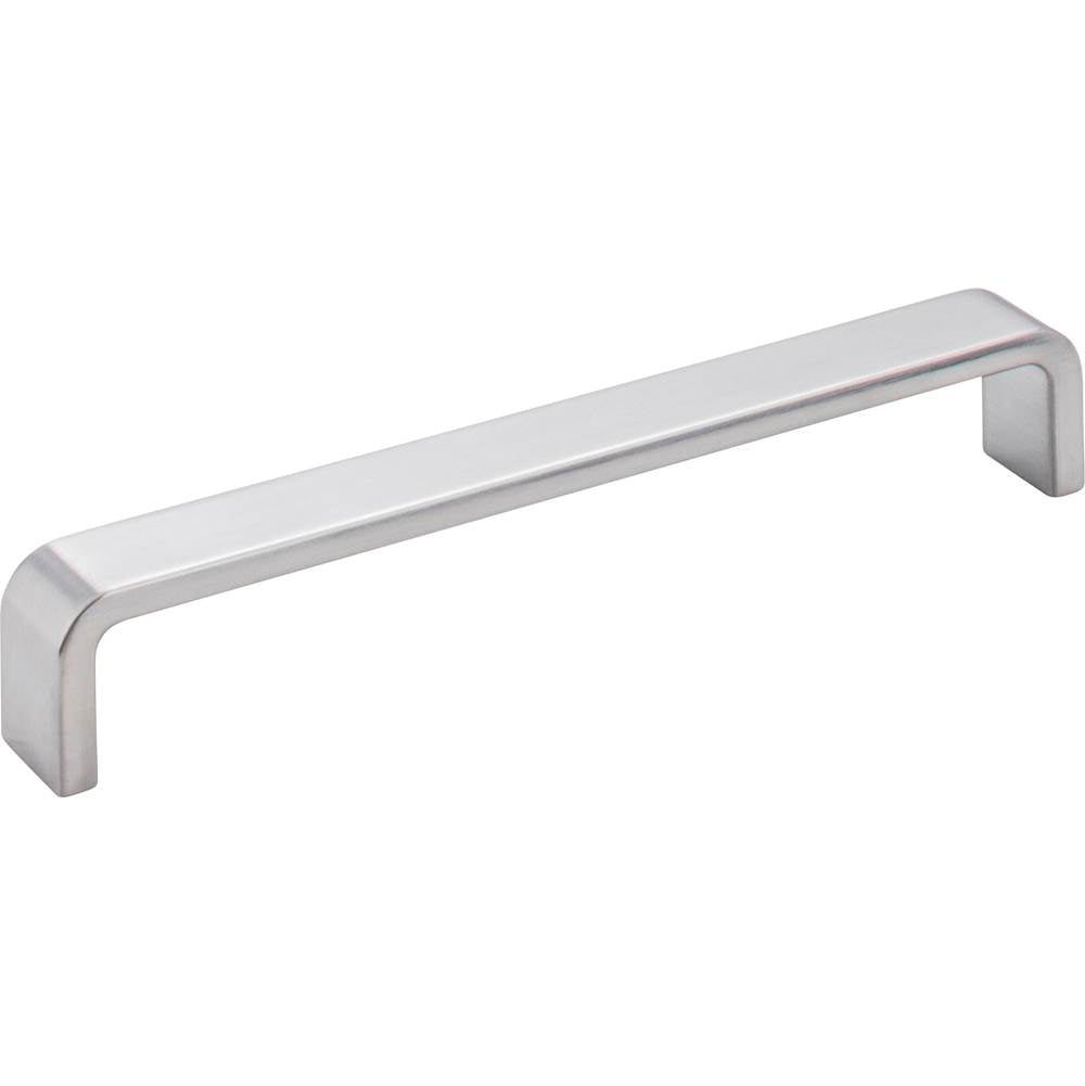 Hardware Resources - 160 mm Center-to-Center Brushed Chrome Square Asher Cabinet Pull - Brushed Chrome
