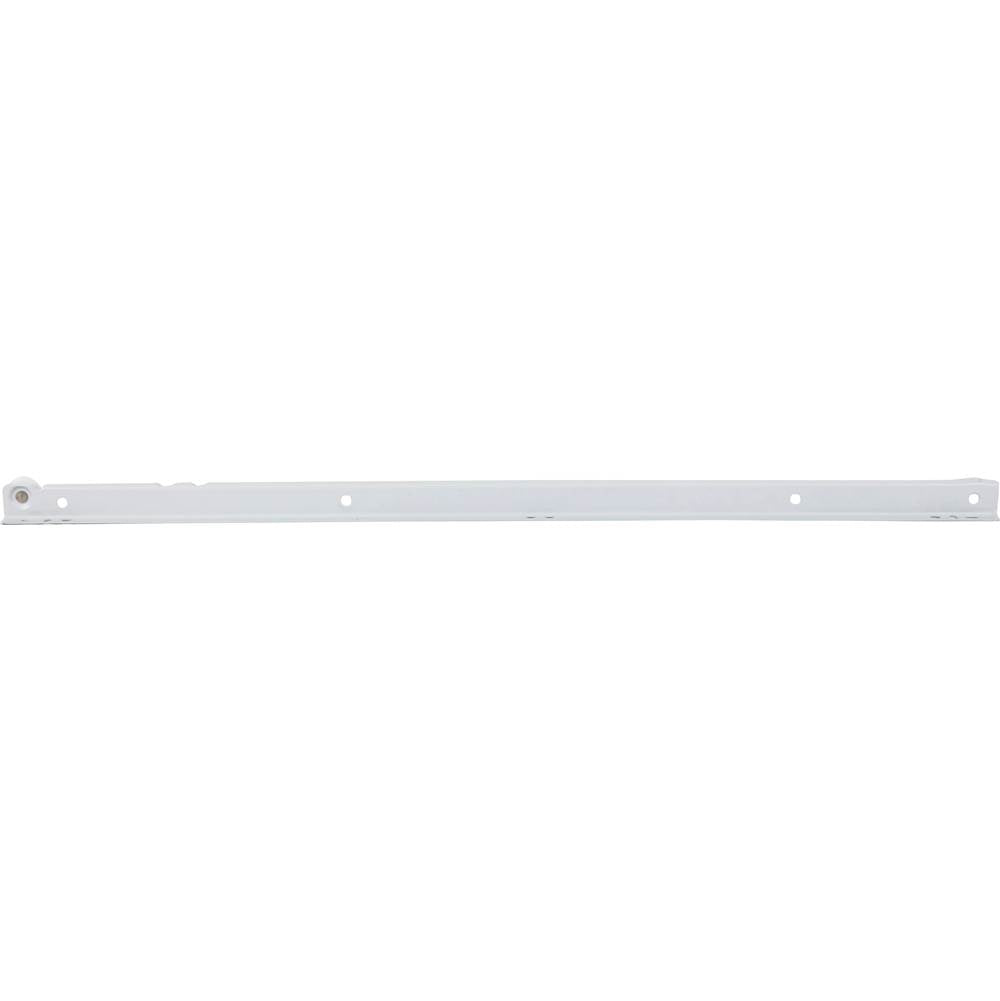 Hardware Resources - 22-5/8'' (575 mm) Single Captive V-Notch Non-self-closing 3/4 extension Side Mount Epoxy Split Slide - Drawer Right - White