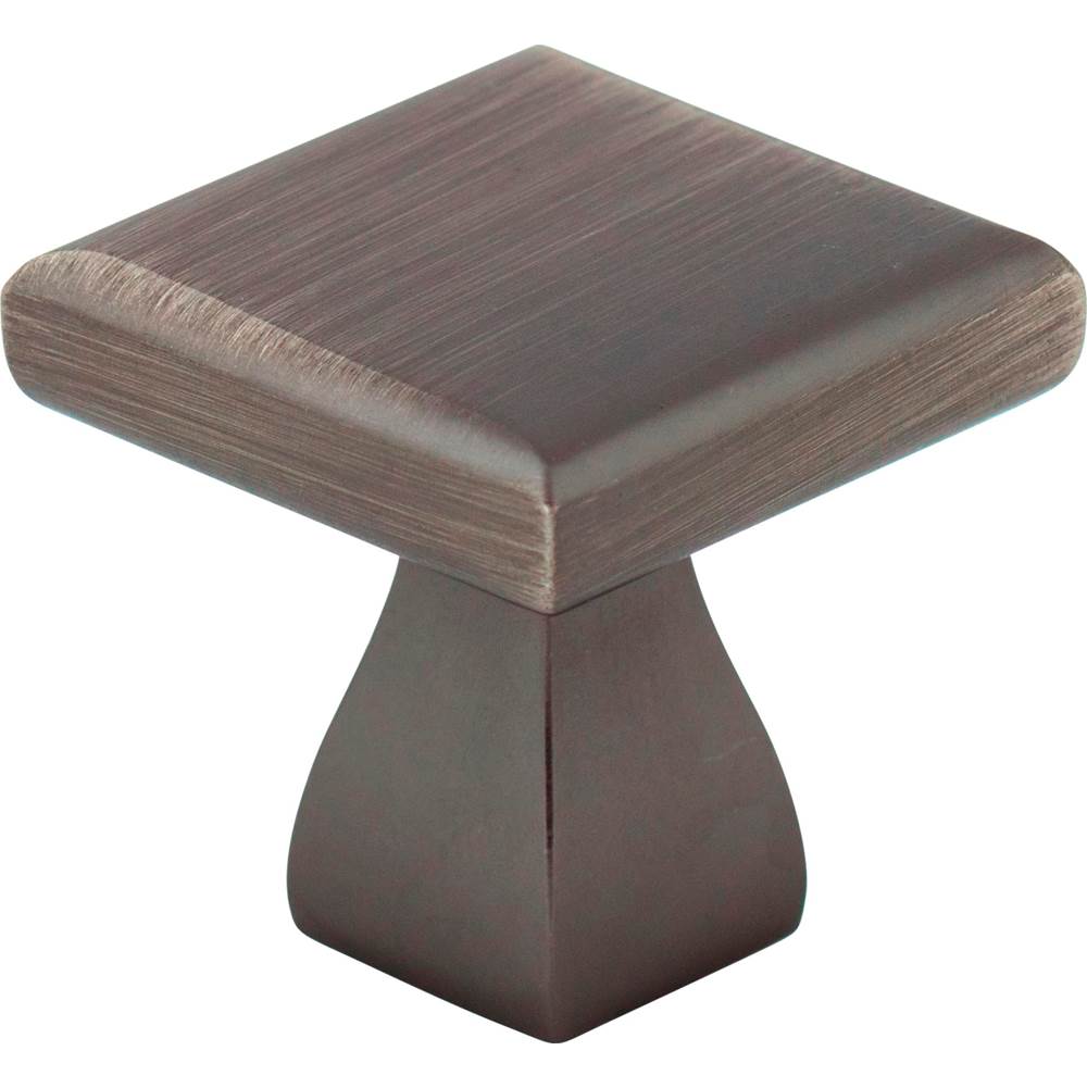 Hardware Resources - 1'' Overall Length Brushed Pewter Square Hadly Cabinet Knob - Brushed Pewter