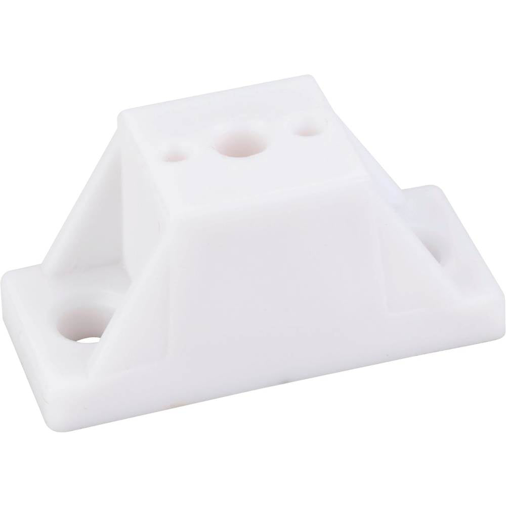 Hardware Resources - White 7/8'' Spacer x 1-7/8'' Overall Width - Holes are 1-3/8'' Center to Center - White