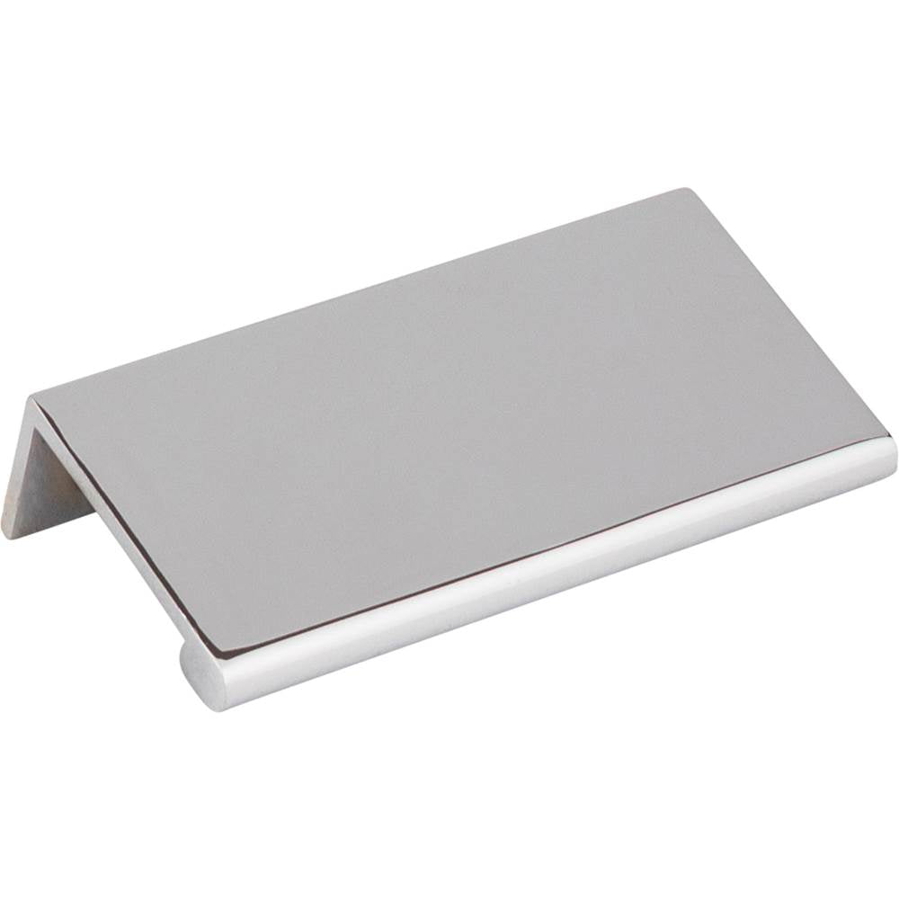 Hardware Resources - 3'' Overall Length Polished Chrome Edgefield Cabinet Tab Pull - Polished Chrome