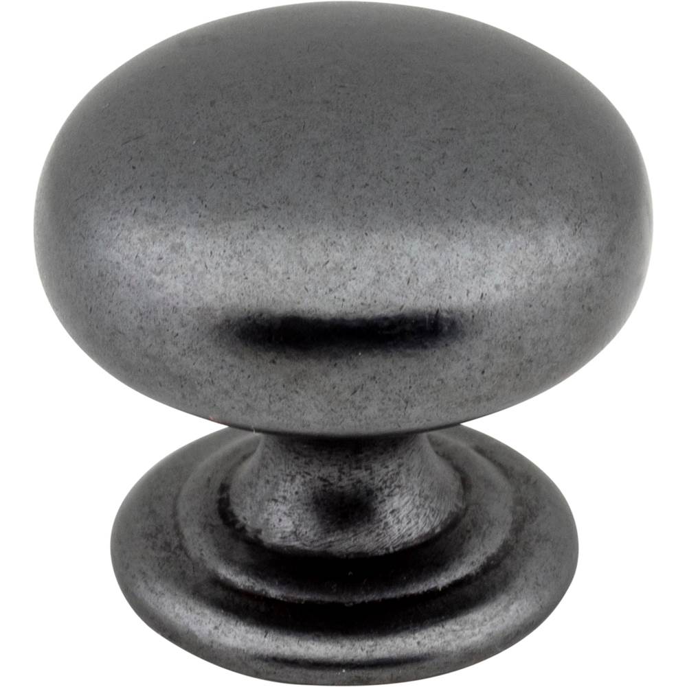 Hardware Resources - 1-1/4'' Diameter Gun Metal Florence Cabinet Mushroom Knob - Gun Metal
