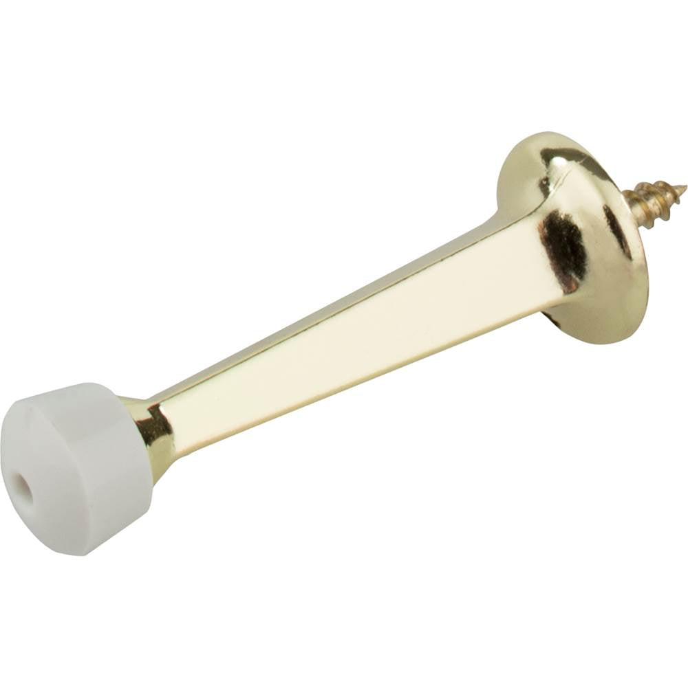 Hardware Resources - Rigid Door Stop, 2-pack - Polished Brass