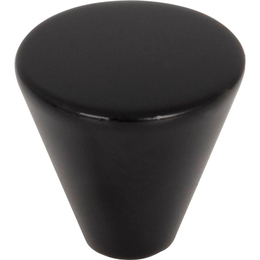 Hardware Resources - 1'' Diameter Matte Black Conical Sedona Cabinet Knob - Matte Black