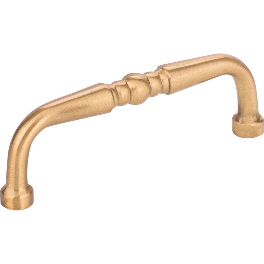 Hardware Resources - 3'' Center-to-Center Satin Brass Madison Cabinet Pull - Satin Brass