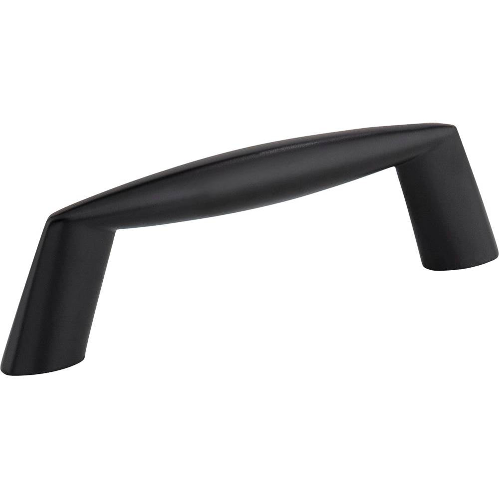 Hardware Resources - 3'' Center-to-Center Matte Black Zachary Cabinet Pull - Matte Black