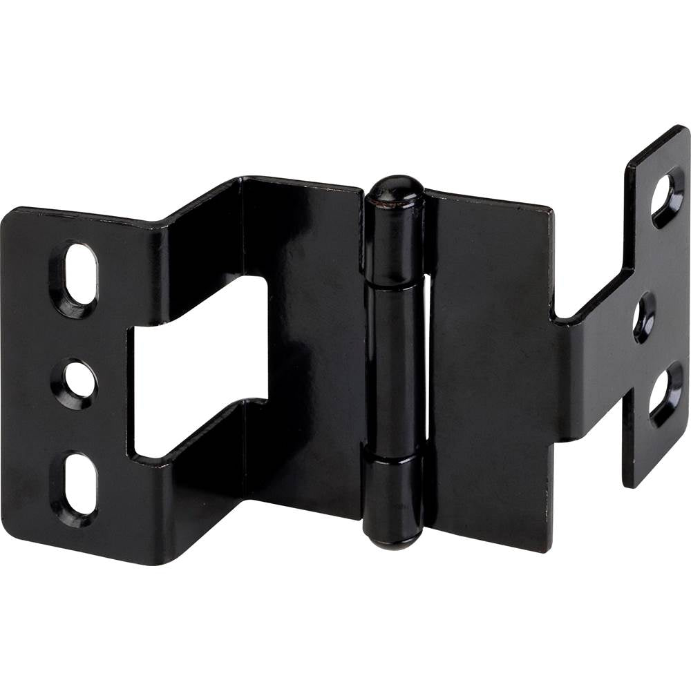 Hardware Resources - Black Powder Coat Heavy Duty 3-Knuckle 270 Degree 3/4'' x 3/4'' Hinge 19 mm x 19 mm - Black