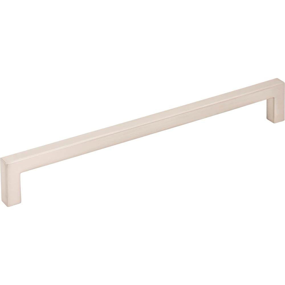 Hardware Resources - 192 mm Center-to-Center Satin Nickel Square Stanton Cabinet Bar Pull - Satin Nickel