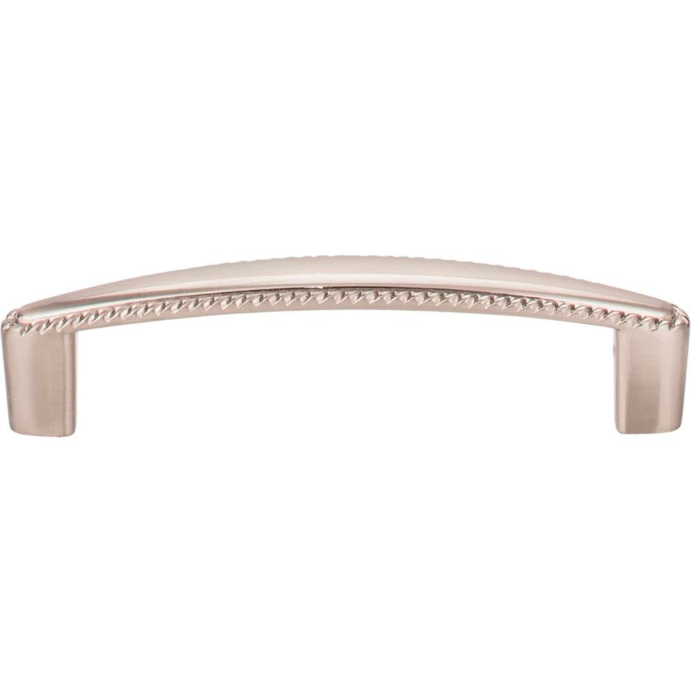 96 mm Center-to-Center Brushed Pewter Rope Detailed Lindos Cabinet Pull
