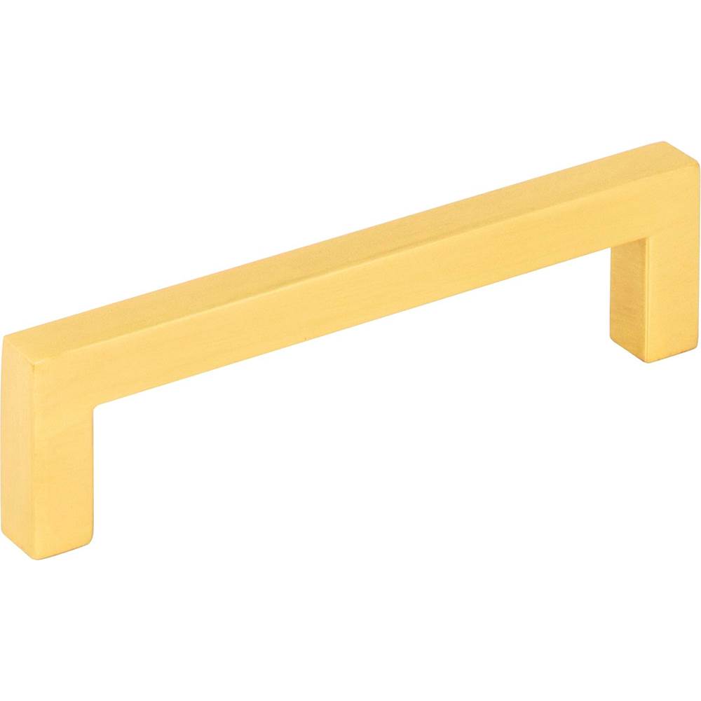 Hardware Resources - 96 mm Center-to-Center Brushed Gold Square Stanton Cabinet Bar Pull - Brushed Gold