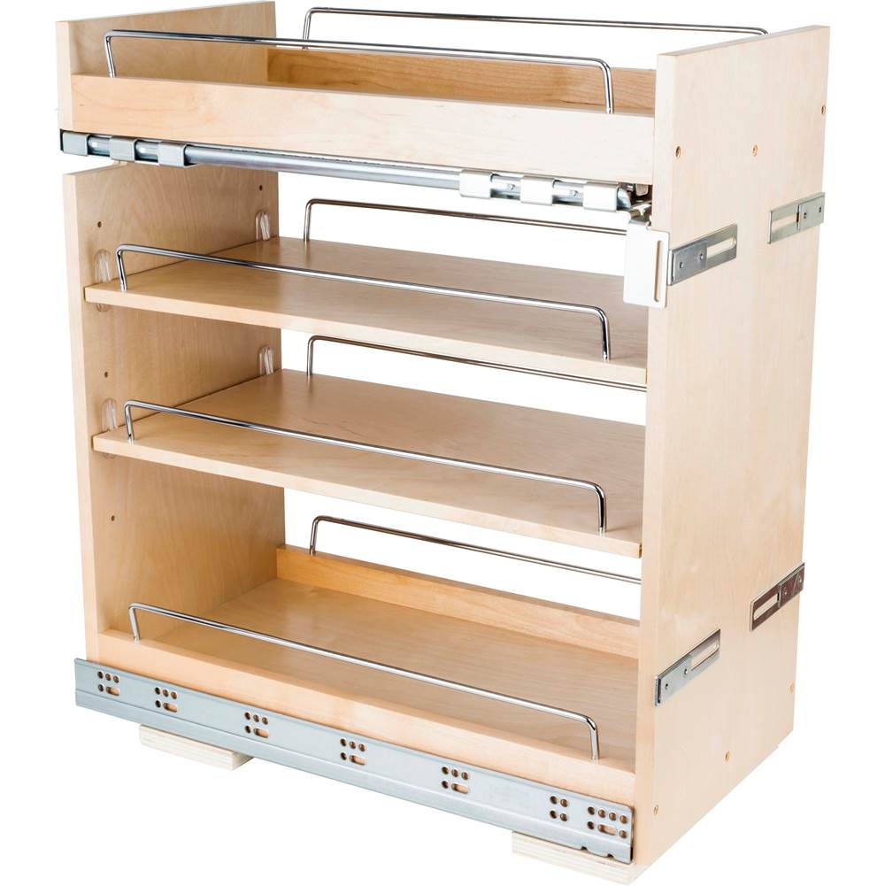 Hardware Resources - 11'' ''No Wiggle'' Base Cabinet Soft-close Pullout, Pre-Assembled - UV Coated
