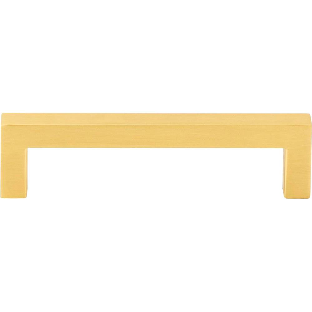 96 mm Center-to-Center Brushed Gold Square Stanton Cabinet Bar Pull