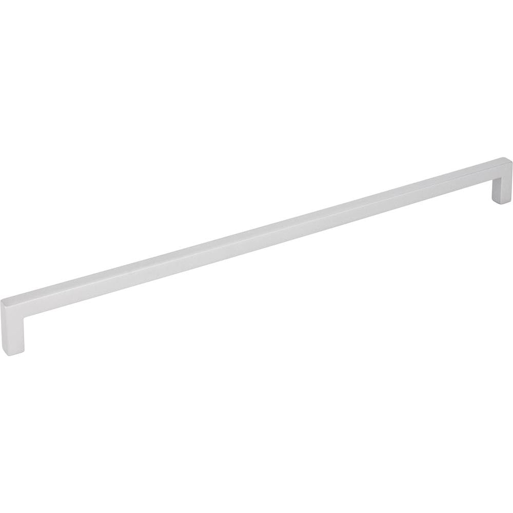 Hardware Resources - 320 mm Center-to-Center Matte Silver Square Stanton Cabinet Bar Pull - Matte Silver