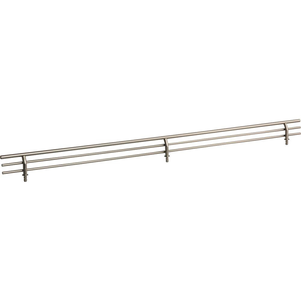 Hardware Resources - 23'' Wide Satin Nickel Wire Shoe Fence for Shelving - Satin Nickel