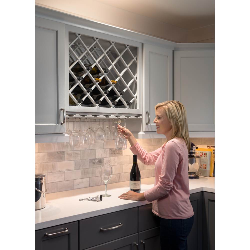 30'' H x 24'' W Maple Wine Bottle Lattice