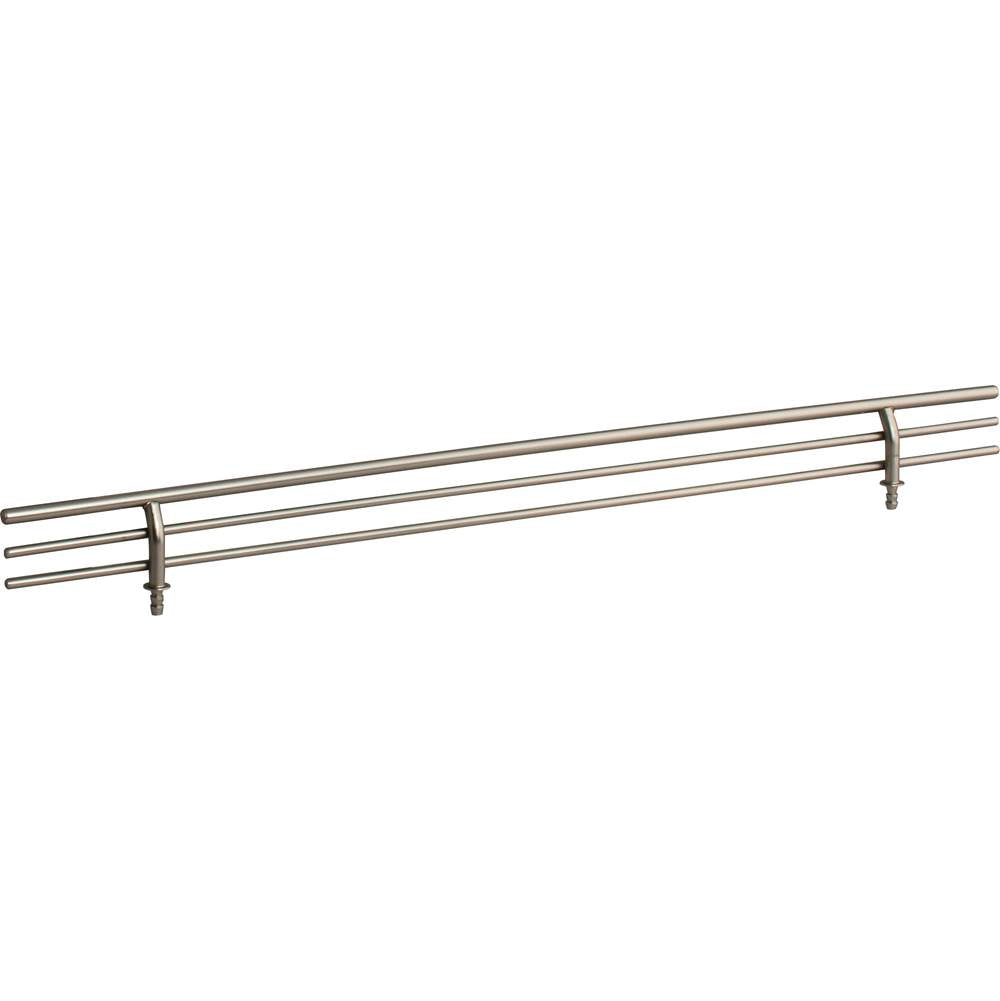 Hardware Resources - 17'' Wide Satin Nickel Wire Shoe Fence for Shelving - Satin Nickel