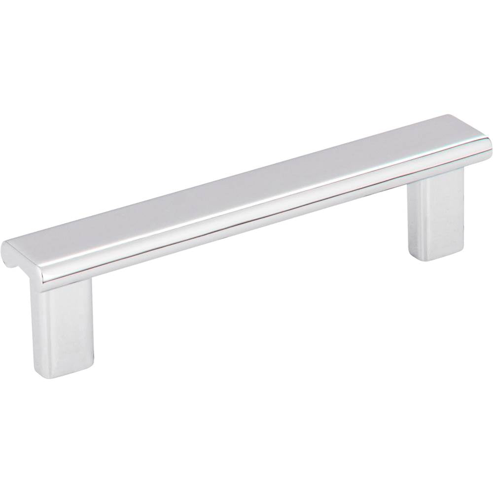 Hardware Resources - 96 mm Center-to-Center Polished Chrome Square Park Cabinet Pull - Polished Chrome