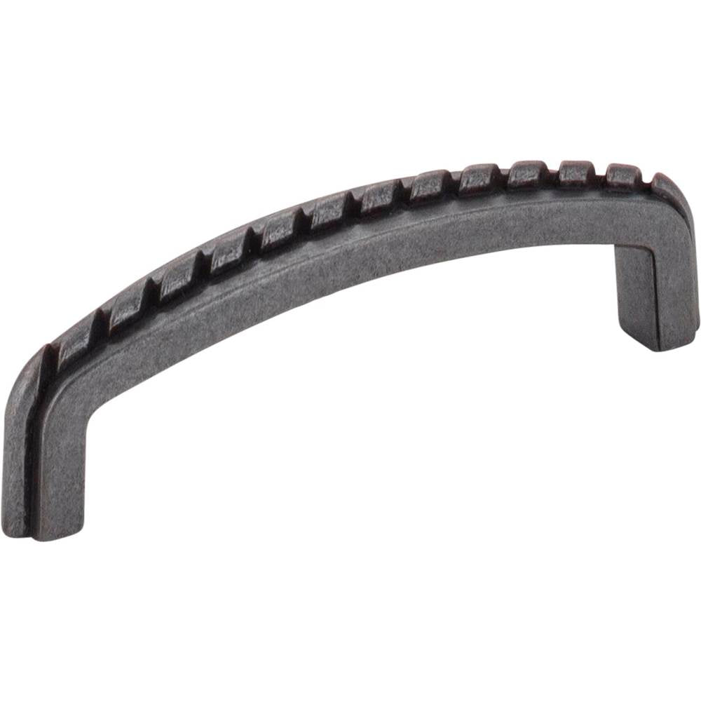 Hardware Resources - 3'' Center-to-Center Gun Metal Rope Detailed Cypress Cabinet Pull - Gun Metal