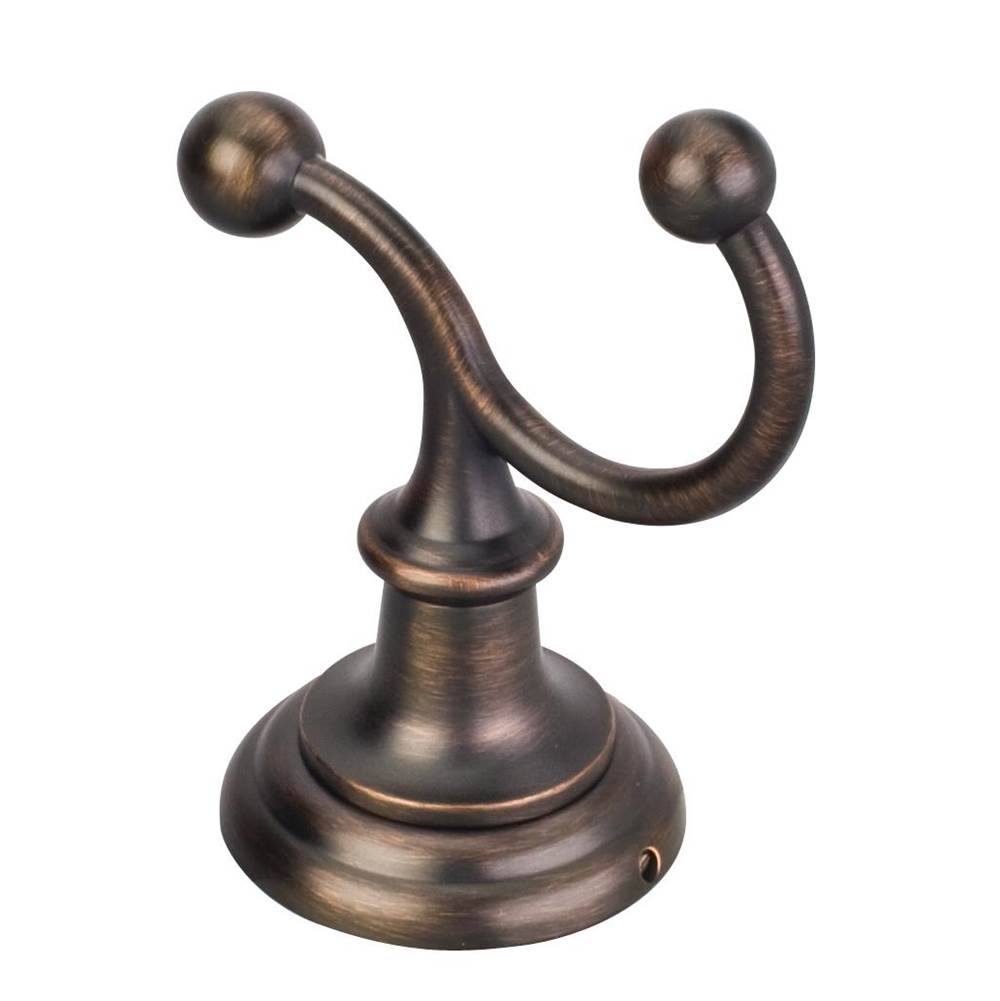 Fairview Brushed Oil Rubbed Bronze Double Robe Hook - Contractor Packed